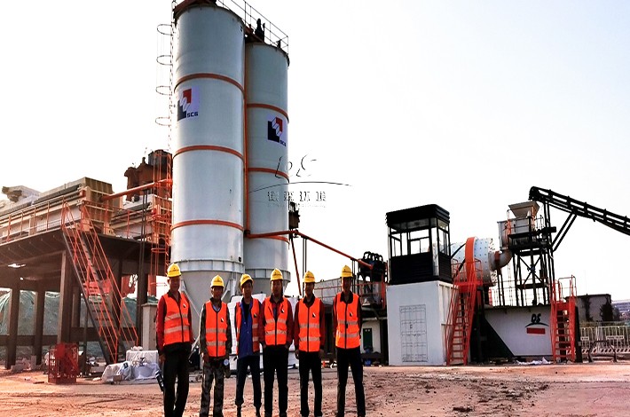 土壤修復設備運行現場